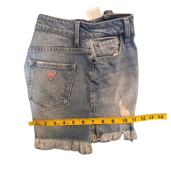 GUESS- EST. 1981 JENNIFER LOPEZ COLLABORATION WOMENS DISTRESSED SHORTS SIZE 25 - Picture 8 of 9